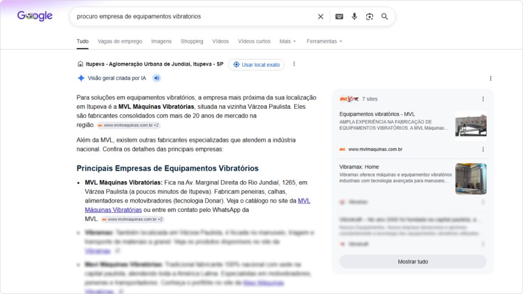 Cliente MVL - Mencionado na IA